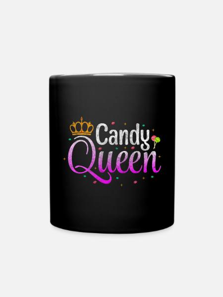 Süßigkeiten Cupcake Lutscher - Tasse einfarbig - Schwarz