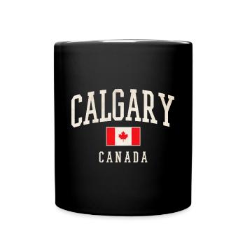 Calgary Kanada Vintage - Tasse einfarbig - Schwarz - Vorne