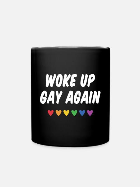 Wieder aufgewacht - Pride Month - Tasse einfarbig - Schwarz