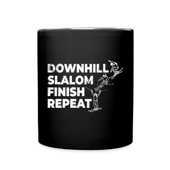 Ski alpin - Mug uni - noir - Devant