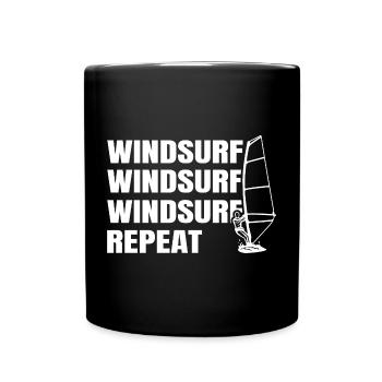 Windsurfing - Full Colour Mug - black - Front