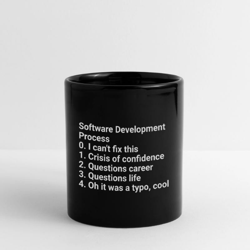 Software Development Process: Crisis to Typo! #Cod Tasse einfarbig