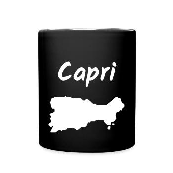 Capri Italien Mittelmeer Insel Urlaub Idee - Tasse einfarbig - Schwarz - Vorne