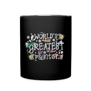 Artiste Peinture Pinceau Artisanat - Mug uni - noir - Devant
