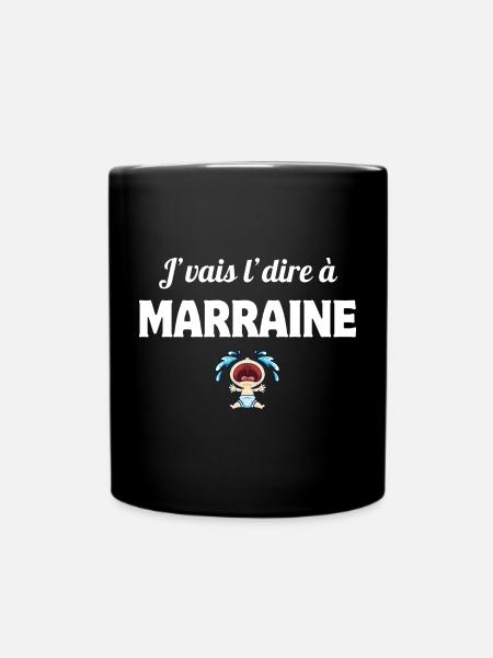 j'vais l'dire, enfant, marraine - Mug uni - noir