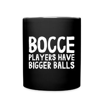 Les joueurs de pétanque ont de plus grosses balles avec Jack Bocci - Mug uni - noir - Devant