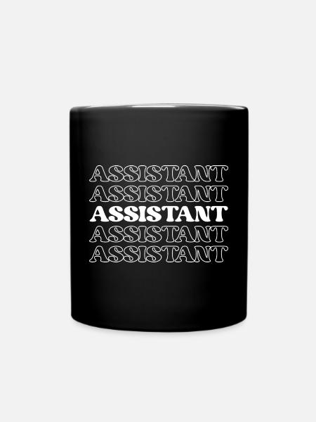 Assistent Assistent Helfer Unterstützer - Tasse einfarbig - Schwarz