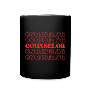 Counselor Adviser Guide Mentor Consultant - Full Colour Mug - black - Front