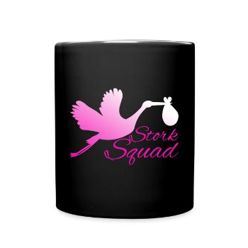 Stork Squad Labor & Delivery Nurse - Tasse einfarbig - Schwarz - Vorne