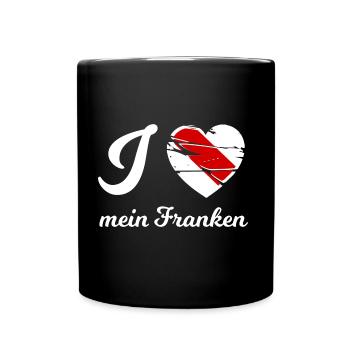 Das schöne Frankenland - Tasse einfarbig - Schwarz - Vorne