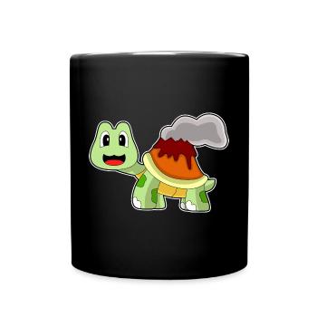 Volcan de la tortue - Mug uni - noir - Devant