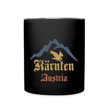 Carinthia Austria Mountains Coat of arms Austria - Full Colour Mug - black - Front