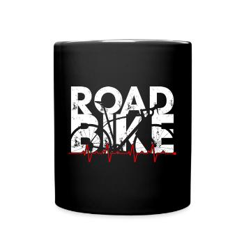 Rennrad Heartbeat Sprint - Tasse einfarbig - Schwarz - Vorne