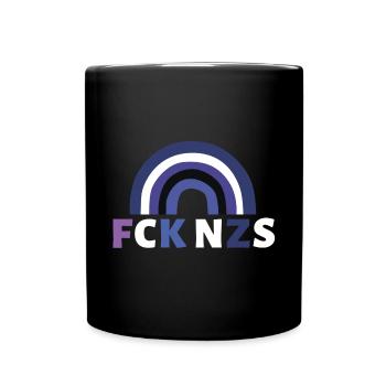 FCK NZS - Tasse einfarbig - Schwarz - Vorne