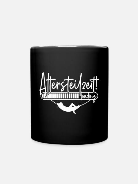 Altersteilzeit loading Ladebalken Hängematte ATZ - Tasse einfarbig - Schwarz