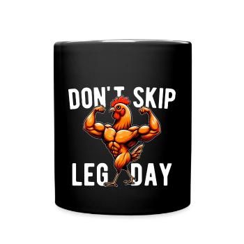 Ne Pas Skip Leg Day Palestra GYM Spiritosa Drôle - Mug uni - noir - Devant