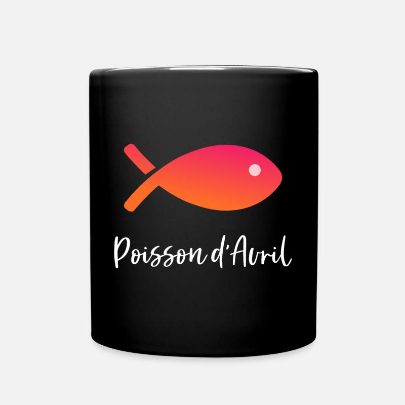 POISSON. POISSON D'AVRIL. VACANCES. ETE. HUMOUR - Mug uni - noir