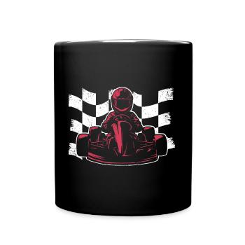Kart Race Karts Kart Sport Garçons Hommes Go-Kart - Mug uni - noir - Devant