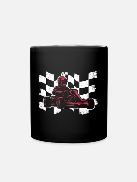 Kart Race Kart Karts Garçons Hommes Go-Kart - Mug uni - noir
