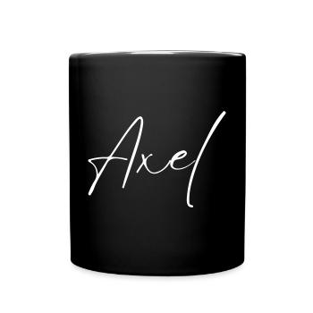 Axel Name T-Shirt Geschenk Für Männer - Tasse einfarbig - Schwarz - Vorne