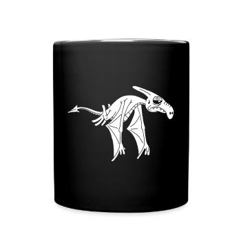 Dinosaure volant blanc - Mug uni - noir - Devant
