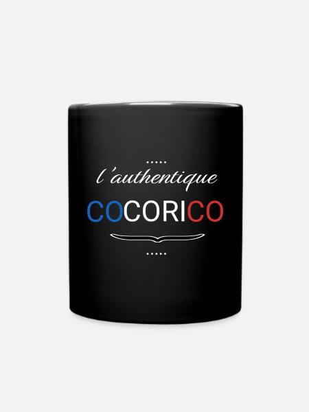 Cocorico – Design Français Minimaliste - Mug uni - noir