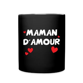 Maman d'Amour - Mother's Day - Full Colour Mug - black - Front