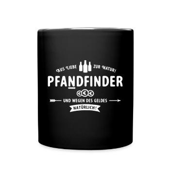 Da wird der Pfadfinder zum PfaNdfinder - Tasse einfarbig - Schwarz - Vorne