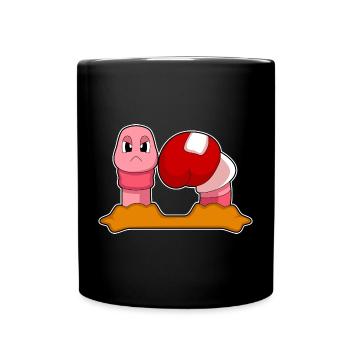 Wurm Boxer Boxing Gloves Boxing - Full Colour Mug - black - Front