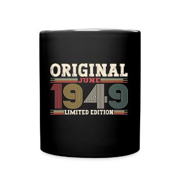 Legende Juni 1949 Jahrgang 1949 Geburtstag 1949 - Tasse einfarbig - Schwarz - Vorne