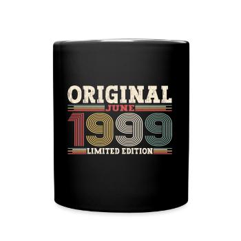 Original Juin 1999 Millésime 1999 Anniversaire 1999 - Mug uni - noir - Devant