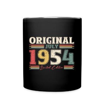 70e anniversaire Original juillet 1954 Né en 1954 - Mug uni - noir - Devant