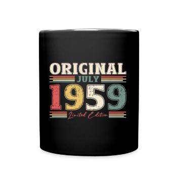 65th Birthday, Born 1959 ORIGINAL 1959 - Full Colour Mug - black - Front