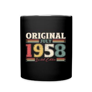 Original 1958 Vintage 1958 Birthday 1958 - Full Colour Mug - black - Front