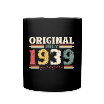 85th Birthday Original July 1939 Born 1939 - Full Colour Mug - black - Front