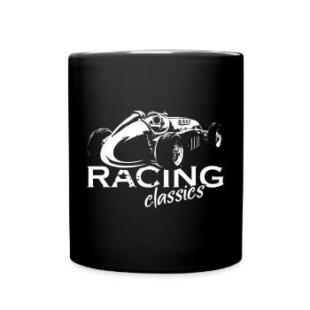 Retro Racing Vintage V8 Cars Icon Logo icon - Full Colour Mug - black - Front