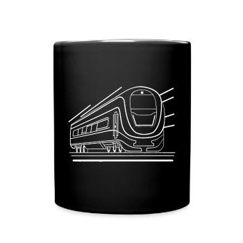 Zug Comic Look - Tasse einfarbig - Schwarz - Vorne