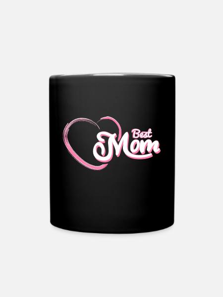 Beste Mama der Welt - Tasse einfarbig - Schwarz