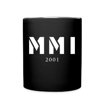 Roman numeral year of birth Made in 2001 - Full Colour Mug - black - Front