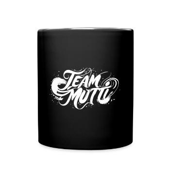 Team Mutti! - Tasse einfarbig - Schwarz - Vorne