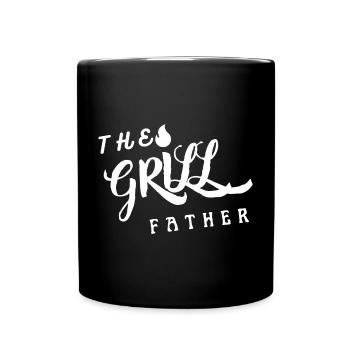 The Grill Father - Der Grill Vater - Tasse einfarbig - Schwarz - Vorne