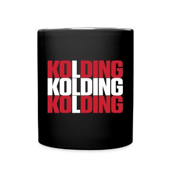 Kolding Danemark Drapeau - Mug uni - noir - Devant