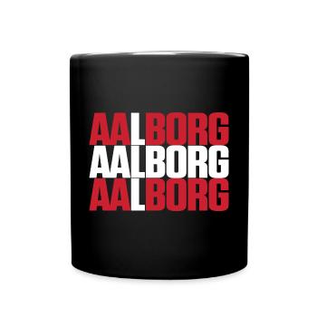 Aalborg Danemark Drapeau - Mug uni - noir - Devant