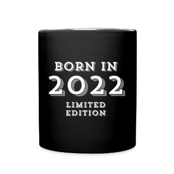 2022, year of birth, I am 2 years old - Full Colour Mug - black - Front