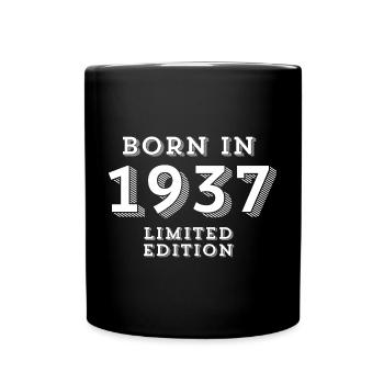 87 years, date of birth, year of birth - Full Colour Mug - black - Front