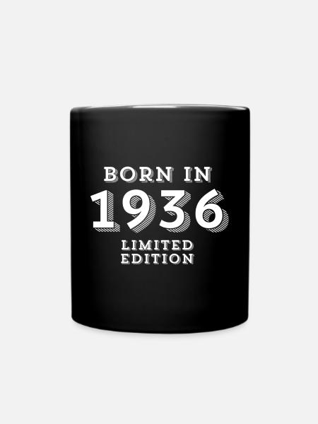 88 Jahre, Geburtsjahr, Geburtsdatum - Tasse einfarbig - Schwarz