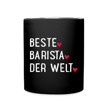 Beste Barista - Tasse einfarbig - Schwarz - Vorne