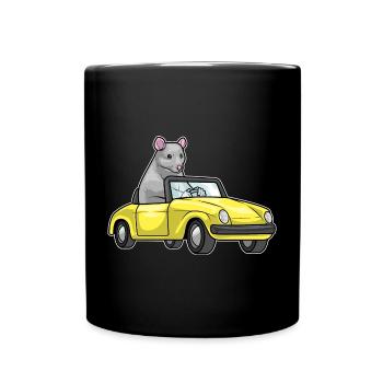 Rat Car - Full Colour Mug - black - Front