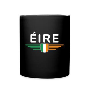 I Love Ireland Elegance Style Design T-Shirt - Mug uni - noir - Devant