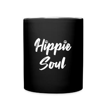 Hippie Soul Peace Sign - Full Colour Mug - black - Front
